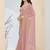 Rose plain silk blend party wear saree with blouse piece
