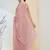 Rose plain silk blend party wear saree with blouse piece