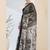 Black printed silk blend ethnic saree with blouse piece