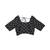 Black printed silk blend ethnic saree with blouse piece