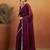 Purple plain tissue festive wear saree with blouse piece