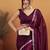 Purple plain tissue festive wear saree with blouse piece