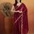 Maroon plain tissue festive wear saree with blouse piece