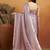 Purple plain chiffon designer saree with blouse piece