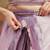 Purple plain chiffon designer saree with blouse piece