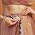 Brown plain chiffon designer saree with blouse piece
