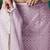 Pink elegant printed organza saree with blouse piece
