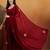 Maroon embroidered chiffon occasion wear saree with blouse piece