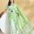 Green printed blended cotton designer saree with blouse piece