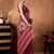 Purple elegant printed organza saree with blouse piece