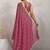 Pink elegant printed georgette saree with blouse piece