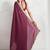 Maroon plain georgette designer saree with blouse piece