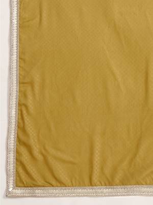 Mustard plain georgette designer saree with blouse piece 4