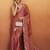 Pink plain satin designer saree with blouse piece