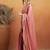 Pink plain satin designer saree with blouse piece