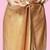Brown printed satin fashion saree with blouse piece