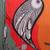 Grey printed satin fashion saree with blouse piece