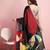 Black printed satin fashion saree with blouse piece
