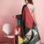 Black printed satin fashion saree with blouse piece