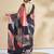 Peach printed crepe casual saree with blouse piece