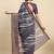 Purple printed linen casual saree with blouse piece