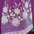 Purple chinnon silk kurti palazzo & koti set with beads work