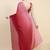 Red plain chiffon designer saree with blouse piece