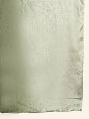 Green plain chiffon designer saree with blouse piece 4