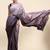 Violet plain chiffon designer saree with blouse piece
