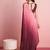 Maroon plain poly silk party wear saree with blouse piece