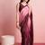 Maroon plain poly silk party wear saree with blouse piece