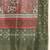 Pink printed crepe casual saree with blouse piece