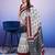 Maroon elegant printed silk cotton saree with blouse piece