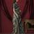 Grey elegant printed silk cotton saree with blouse piece