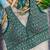 Teal green heavy embroidered silk bridal blouse for women | designer sequins work readymade saree blouse