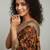 Multi floral printed jute casual saree with blouse piece