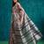 Pink floral printed jute casual saree with blouse piece