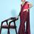 Pink elegant printed silk cotton saree with blouse piece