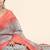 Orange printed art silk traditional saree with blouse piece