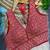 Coral pink heavy embroidered silk bridal blouse | designer sequin work readymade saree blouse for women