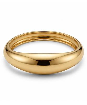 Gold metallic hinged bangle 4