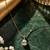 Gold plated white stone pendant necklace