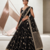 Royal Black Designer Lehenga Choli with Heavy Embroidery