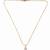 Gold plated white stone pendant necklace