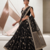 Royal Black Designer Lehenga Choli with Heavy Embroidery