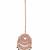 Rose gold black drops maang tikka