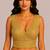 Mustard yellow heavy embroidered silk bridal blouse for women | designer sequin work readymade saree blouse