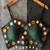 Bottle green real mirror work cotton blouse for women | designer sleeveless back open navratri garba