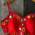 Red real mirror work cotton blouse for women | designer sleeveless back open navratri garba