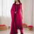 Rani pink roman silk thread with sequence salwar suit